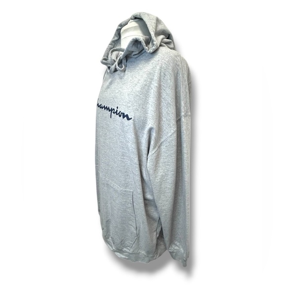 Champion Mens Midweight Jersey Logo Pullover Hoodie Activewear Athletic Gray 3X - Picture 4 of 11